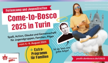 Plakat Come-to-Bosco-Familienwochenende 2025