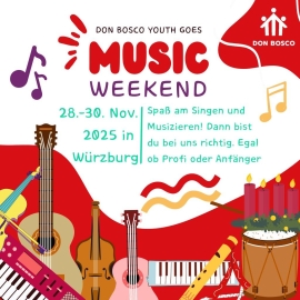 Werbebild: Musikwochenende Don Bosco Youth