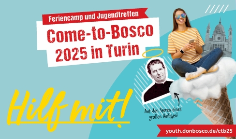 Werbebild - Helfer Come-to-Bosco 2025