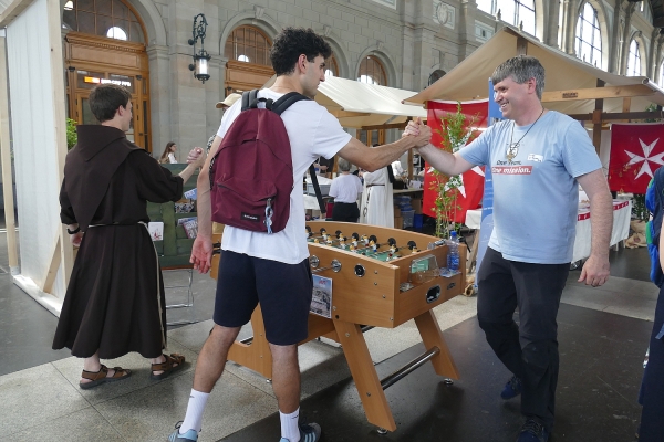 Tischfussball auf dem Klostermarkt Zürich